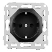 Togglica 4U mechanizm gniazdo Schuko czarny mat