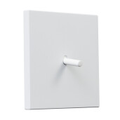 Włącznik kwadratowy metalowy krzyżowy biały mat Togglica 4U