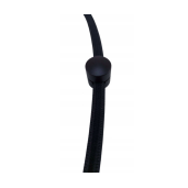 Uchwyt aluminiowy do kabla w oplocie CZARNY na przewód 2x1,5 3x1,5