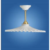 Lampa porcelanowa wisząca Ventaglio E27 retro loft WŁOSKA