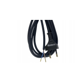 Przewód w oplocie kabel z włącznikiem nożnym i wtyczką czarny